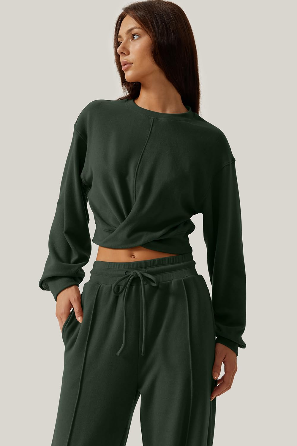 💃⏰ LAST DAY SAVE 50% 🔥 Women’s 2-Piece Twist Front Lounge Set 2025 Hot Sale