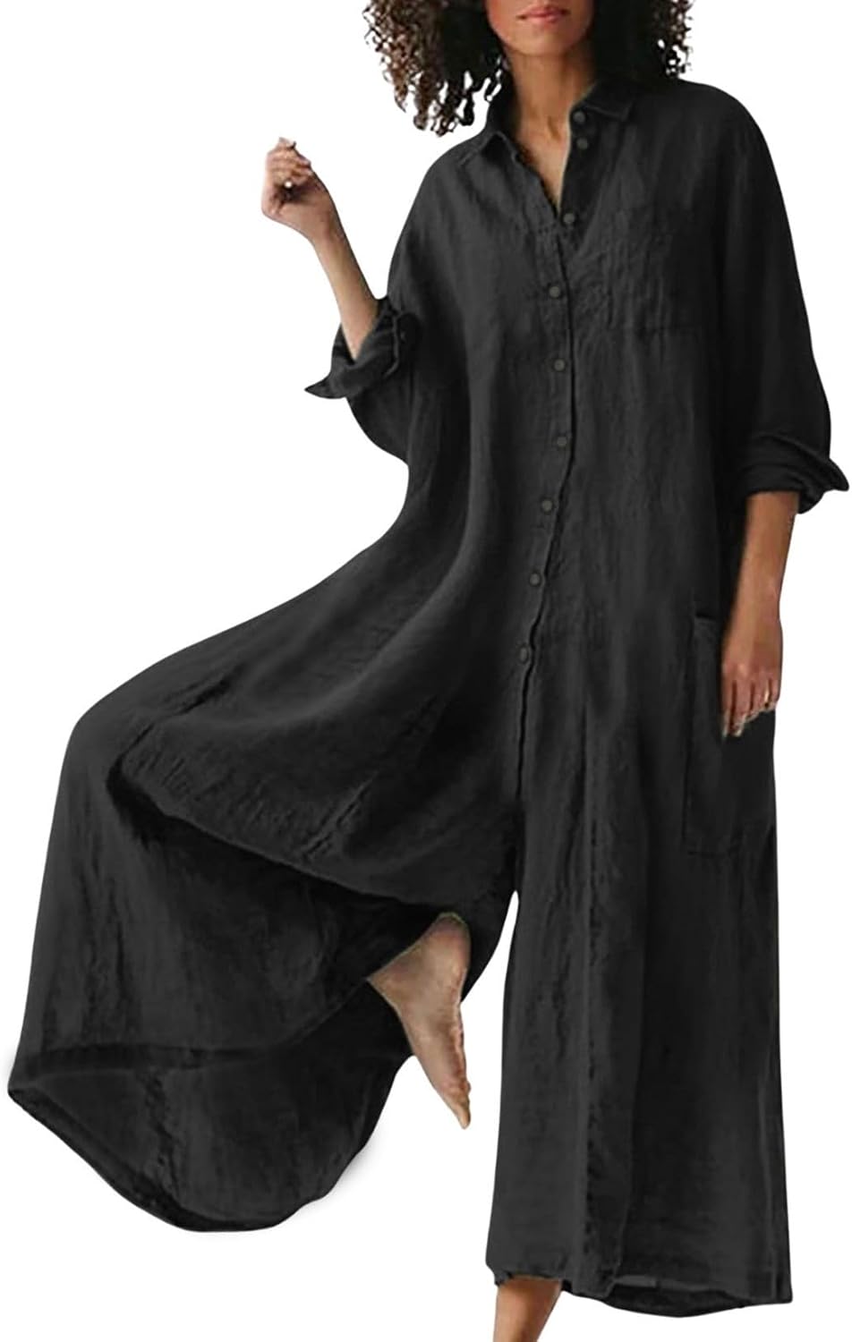 ☀️⏰ LAST DAY SAVE 50% 💃 Women's Linen Wide Leg Jumpsuit 2025 Hot Sale