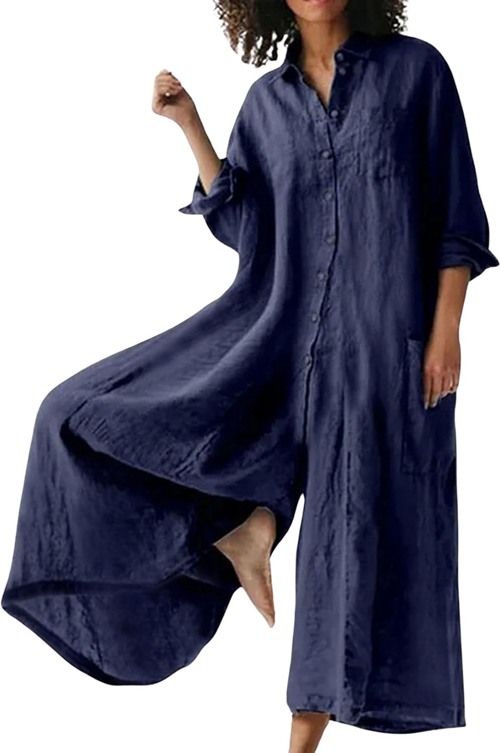 ☀️⏰ LAST DAY SAVE 50% 💃 Women's Linen Wide Leg Jumpsuit 2025 Hot Sale