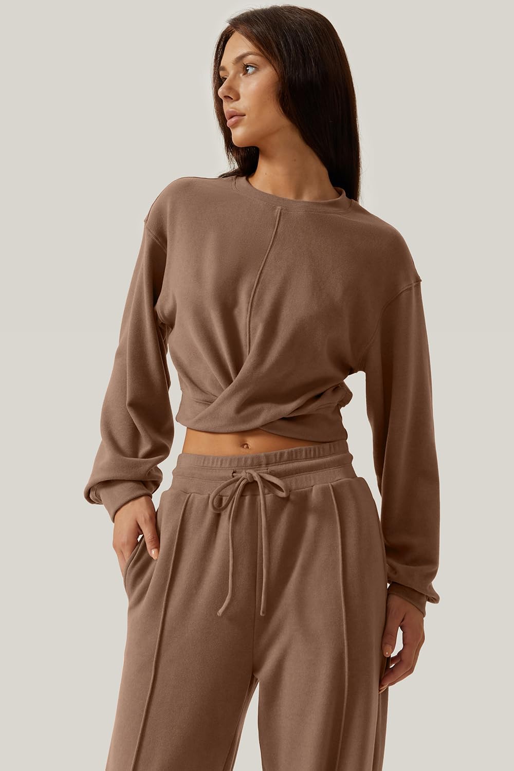 💃⏰ LAST DAY SAVE 50% 🔥 Women’s 2-Piece Twist Front Lounge Set 2025 Hot Sale