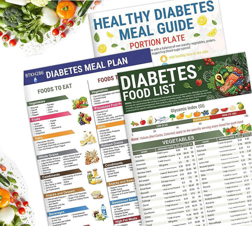 3-Piece Diabetes Diet 🥦 Carb & Calorie Guide –50%