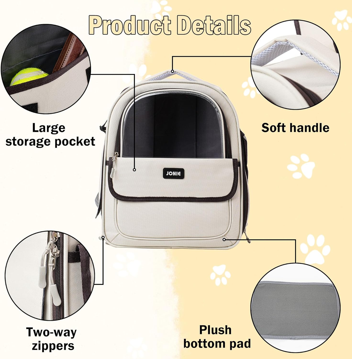 👍Cat Backpack Carrier for Large Cats up to 15lbs Pet Travel Backpack with Transparent Window Mesh Ventilated Portable Dog Cat Bag for Outdoor Hiking Mochila para Gatos transportadora mascota