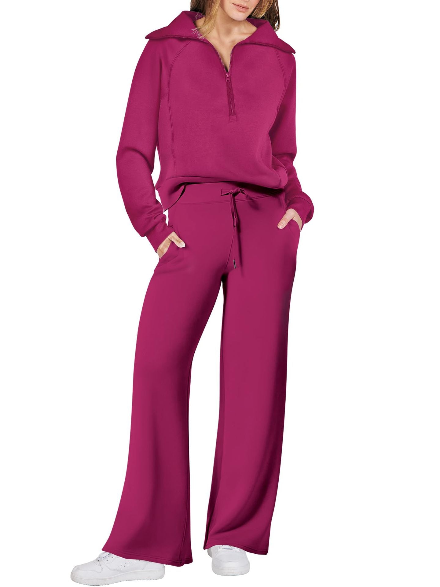 Chic 2-Piece Set 💖 Zip Sweatshirt + Pants –50%