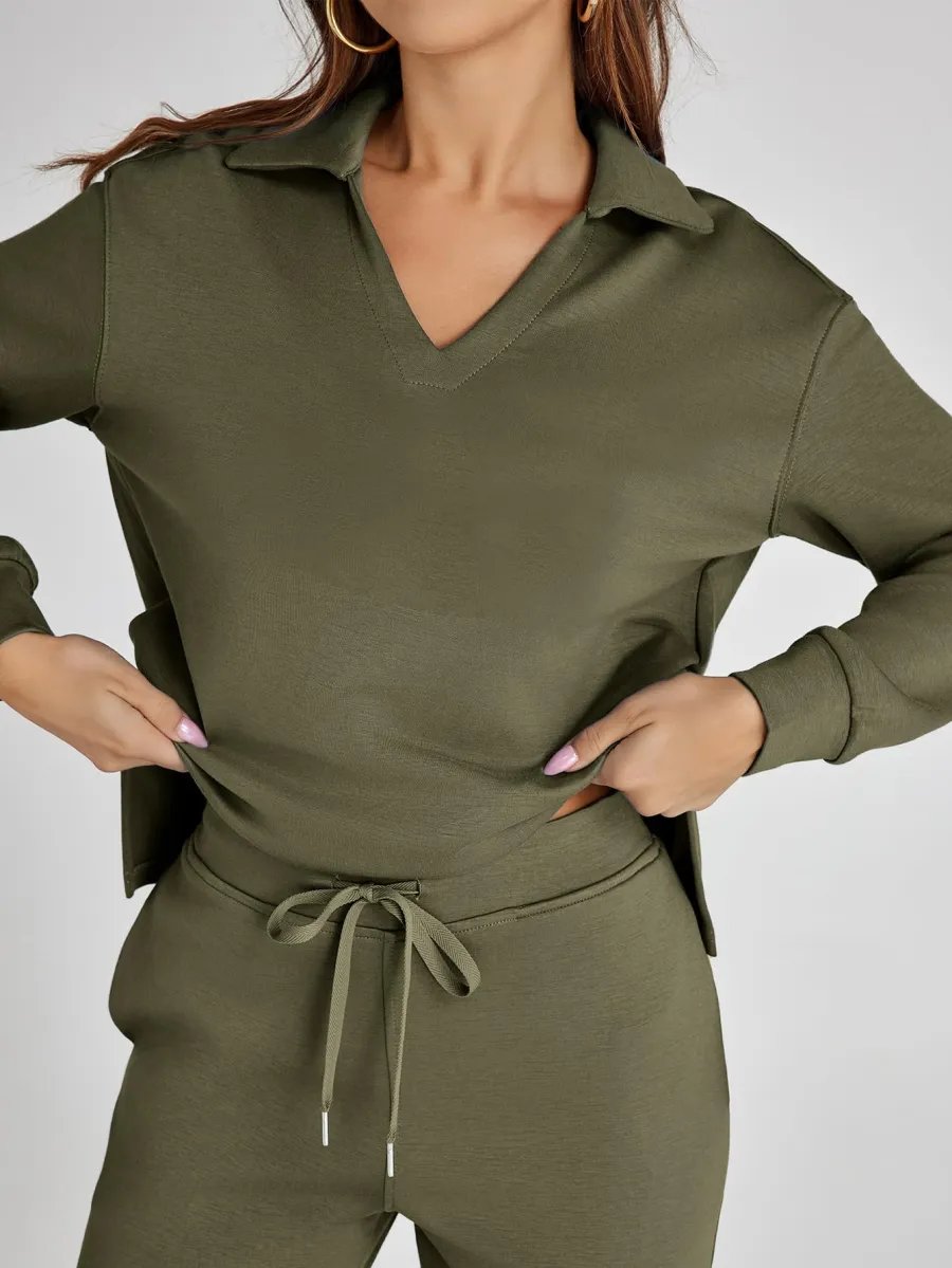 Last Day 50% OFF-Women's 2 Piece Sets Outfits Casual Long Sleeve Sweatsuits Sets