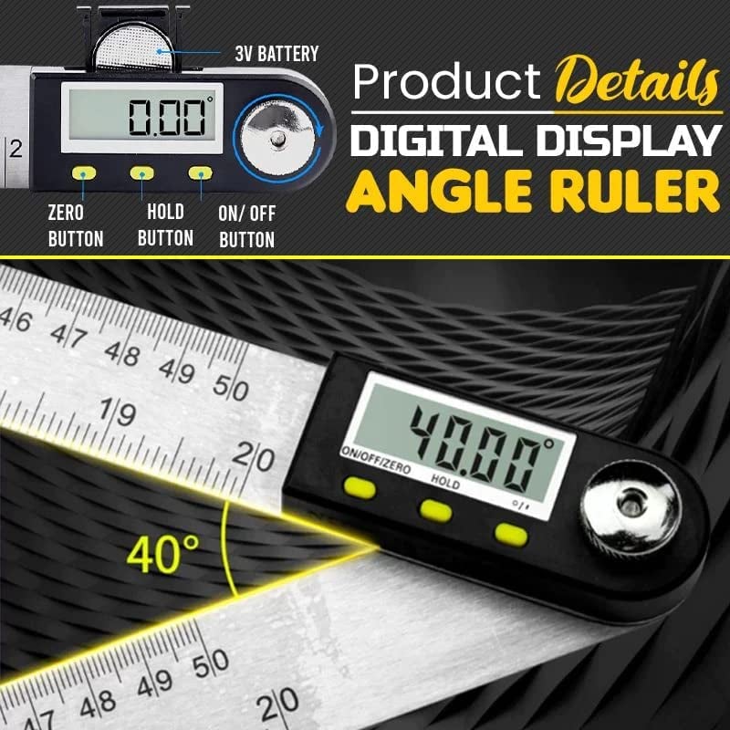🔥 Digital Display Angle Ruler | Precision Measuring Tool ✨