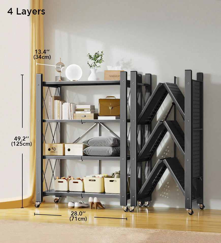 Foldable Metal Organizer Shelf
