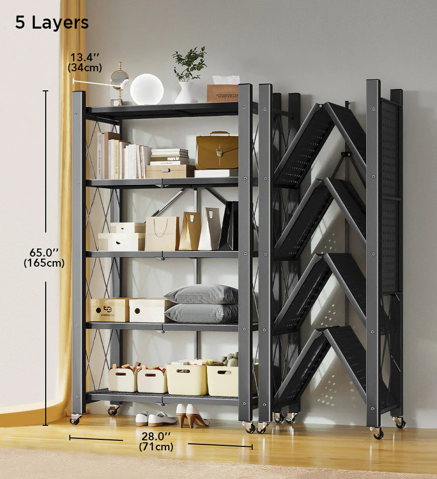 Foldable Metal Organizer Shelf