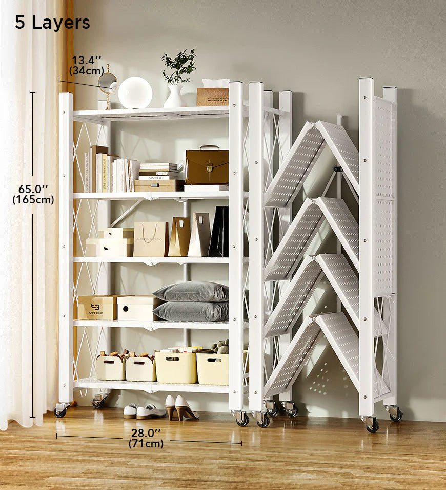 Foldable Metal Organizer Shelf