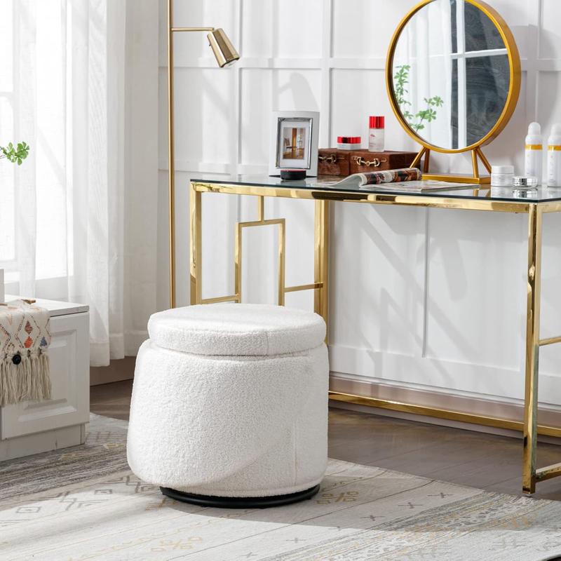 🔥 50% Off! Chairus 3-in-1 Swivel Vanity Stool – Stylish Seating with Hidden Storage & Swivel Function 🪑