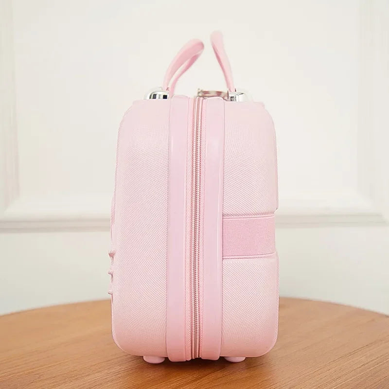 👍Hello Kitty Suitcase Kawaii Cute Large Capacity Portable Travel Luggage Cartoon Cosmetic Case Outdoor Handbag Makeup Luggage