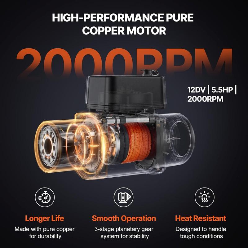 VEVOR High-Tension Electric Winch