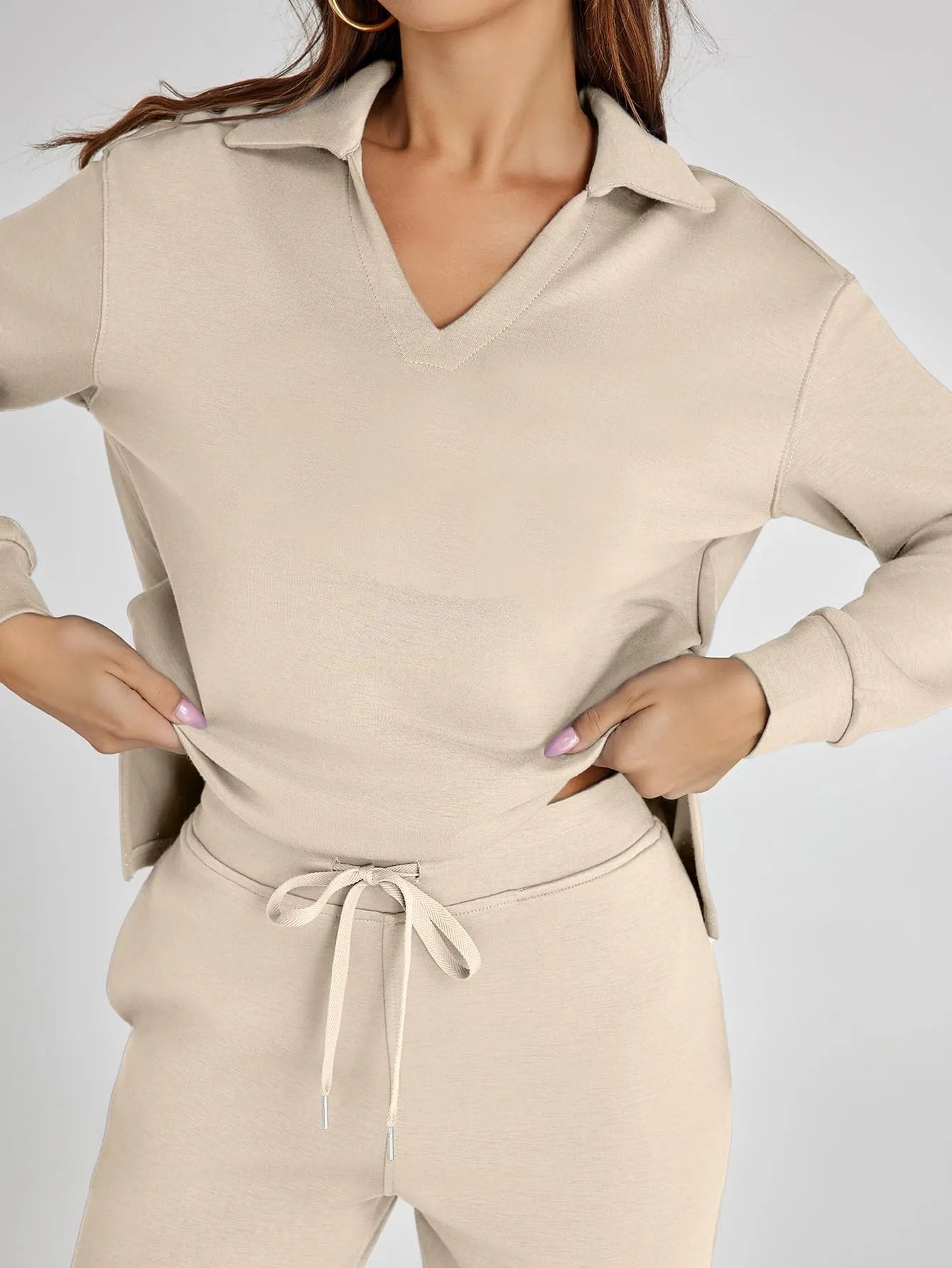 Last Day 50% OFF-Women's 2 Piece Sets Outfits Casual Long Sleeve Sweatsuits Sets