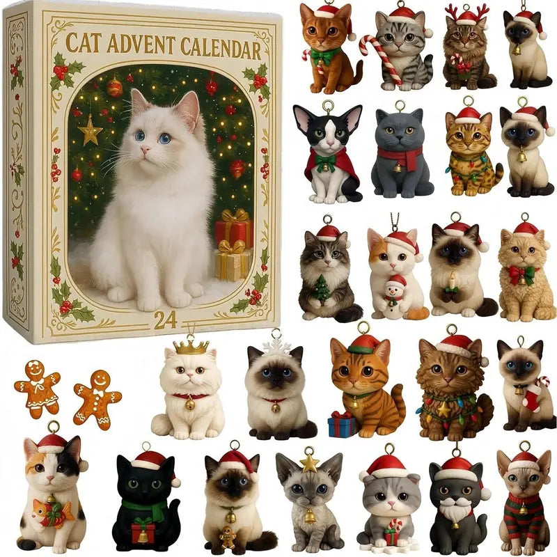 🐱 Christmas Advent Calendar 🎁 | 25 Festive Cats Surprise Countdown 🎄