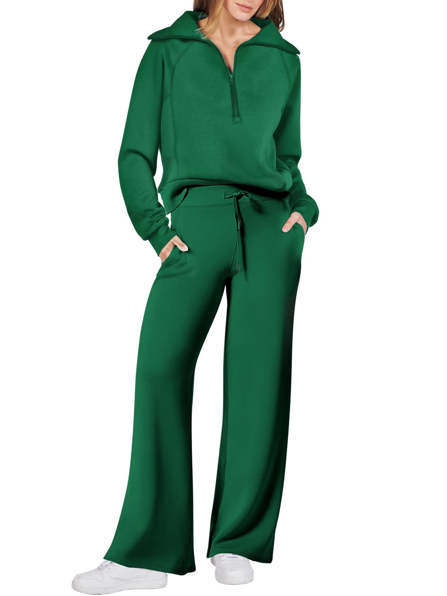 Chic 2-Piece Set 💖 Zip Sweatshirt + Pants –50%