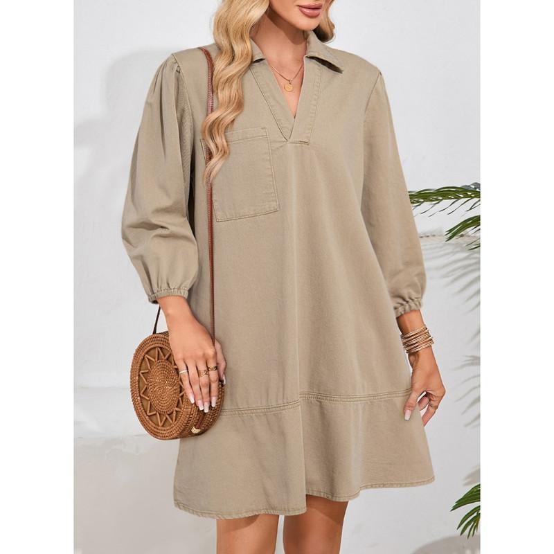 ⏰ LAST DAY SAVE 50% 💃 2025 Fall Denim Babydoll Dress