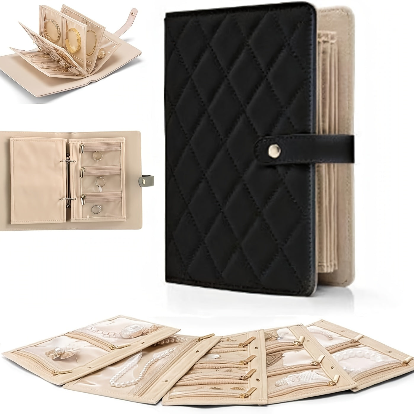 📖 Jewelry Storage Book – Chic & Compact!