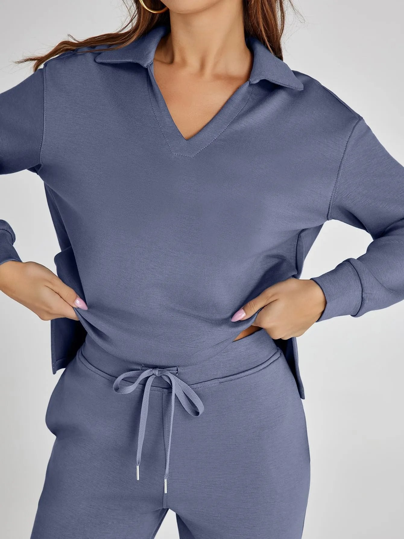 Last Day 50% OFF-Women's 2 Piece Sets Outfits Casual Long Sleeve Sweatsuits Sets
