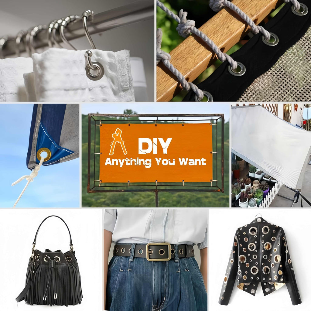 🔥 50% OFF TODAY🔥🛠️ Heavy-Duty Grommet Plier | 3/8" Eyelet Tool Kit with 200pcs Grommets