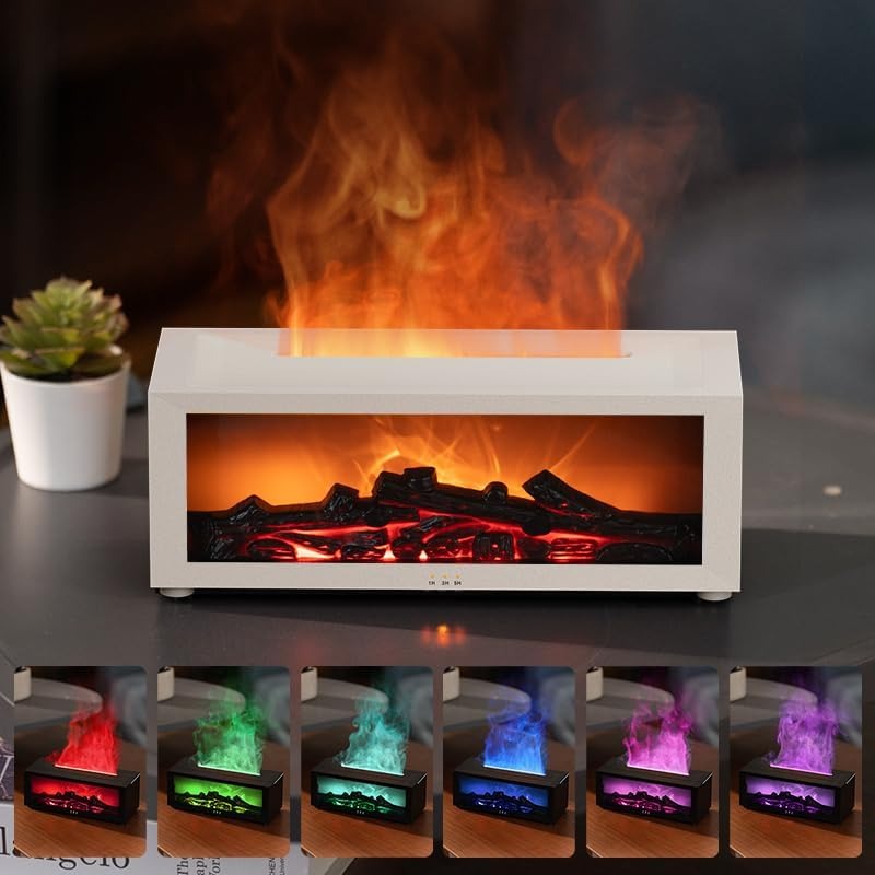 Flame Diffuser 🔥 7-Color Humidifier Magic
