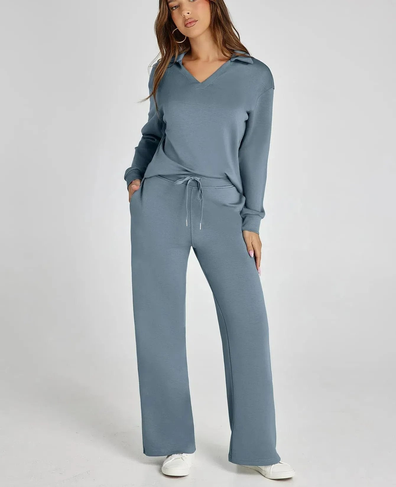 Last Day 50% OFF-Women's 2 Piece Sets Outfits Casual Long Sleeve Sweatsuits Sets