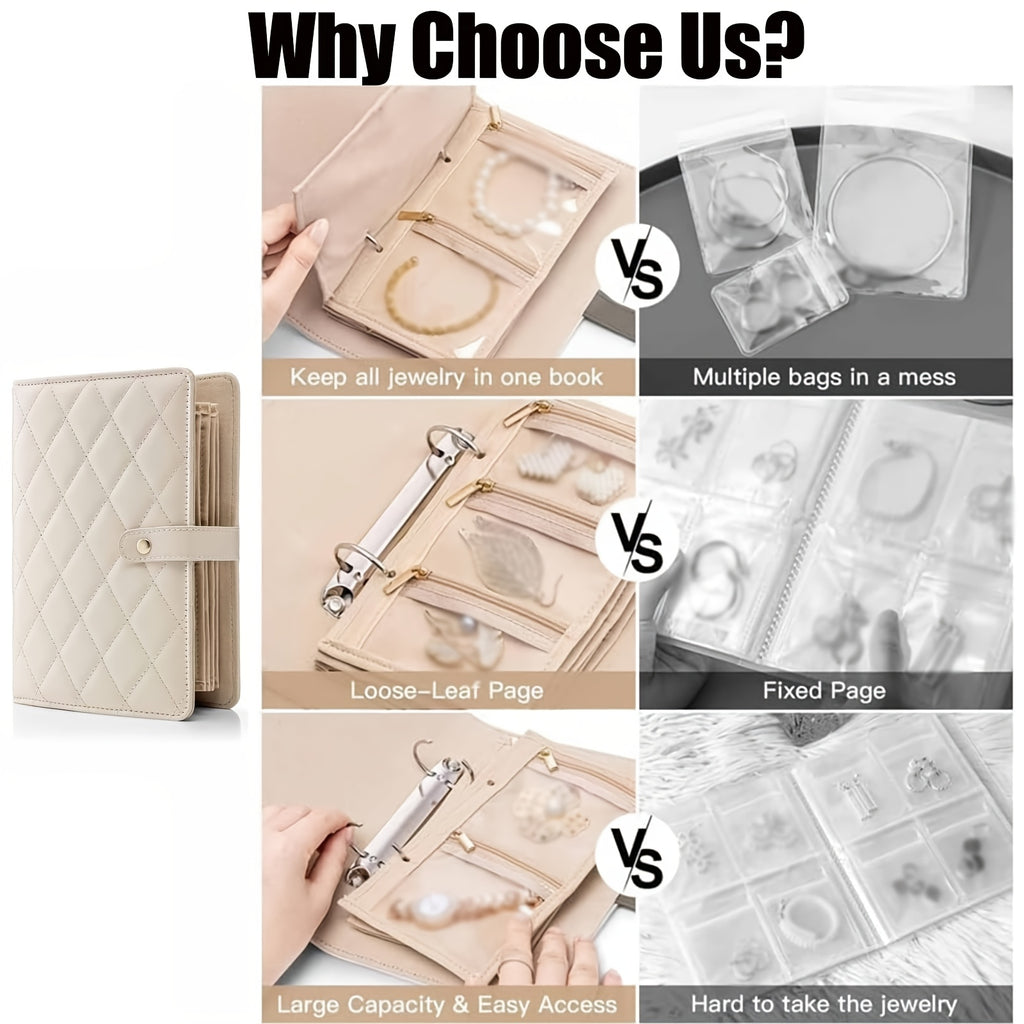 📖 Jewelry Storage Book – Chic & Compact!