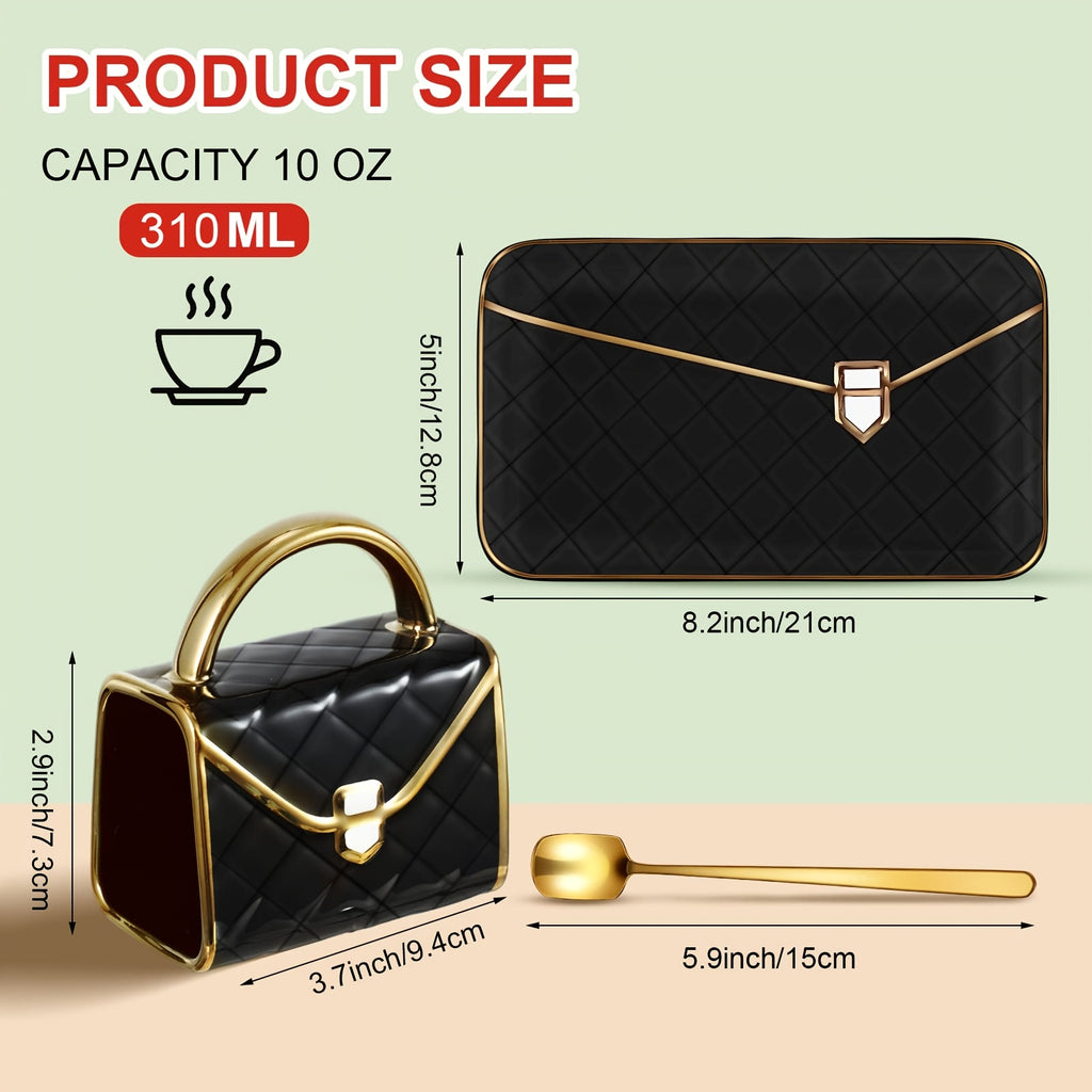 Ceramic Coffee Cup 💖 Handbag Design –50% OFF