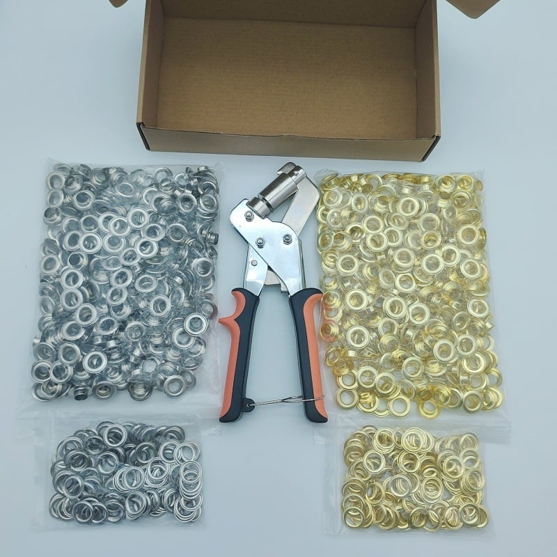 🔥 50% OFF TODAY🔥🛠️ Heavy-Duty Grommet Plier | 3/8" Eyelet Tool Kit with 200pcs Grommets