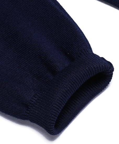 🧶 Men's Quarter Zip Mock Neck Sweater, Slim Fit Lightweight Pullover, Casual Long Sleeve Knitwear for Fall Outfits