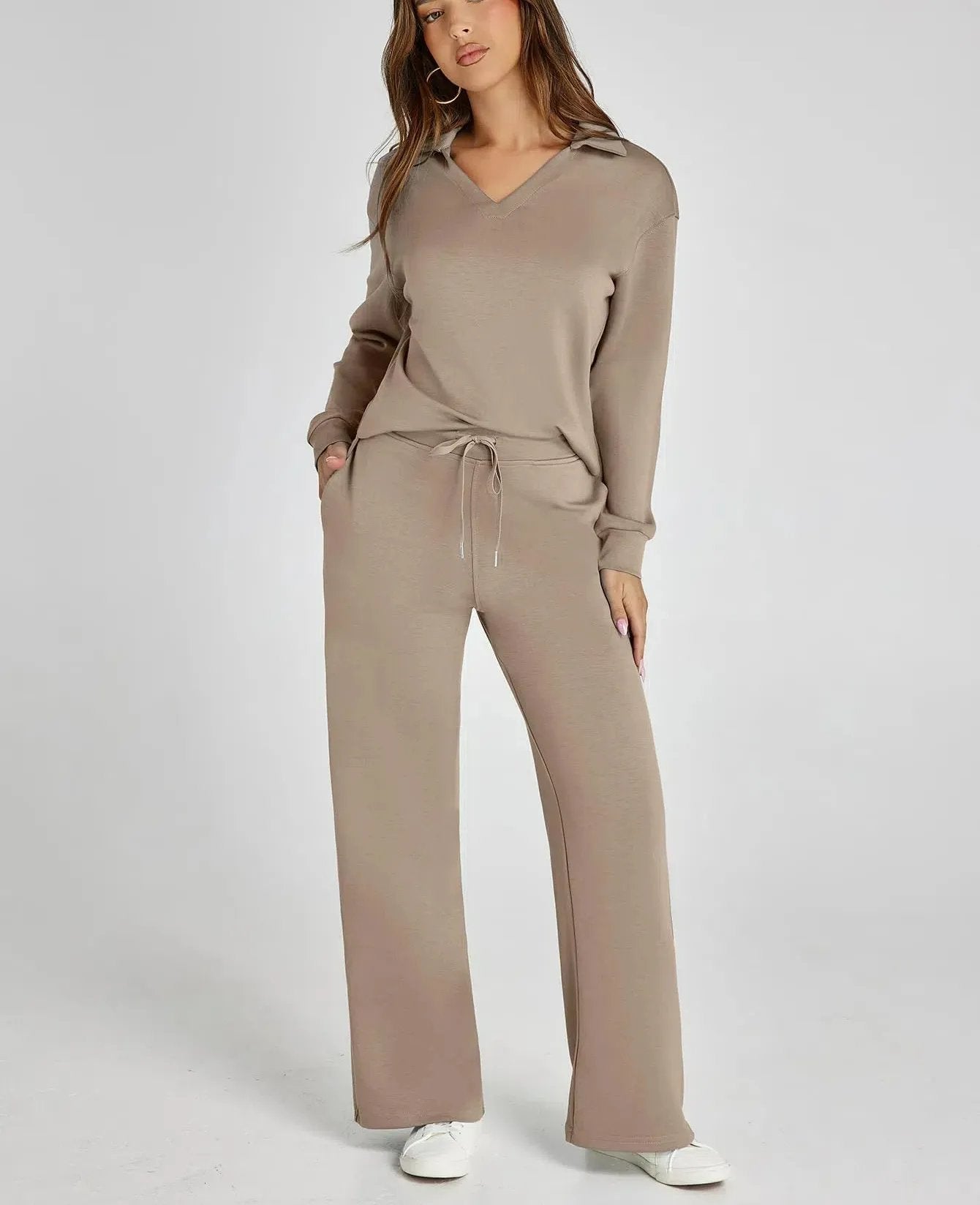 Last Day 50% OFF-Women's 2 Piece Sets Outfits Casual Long Sleeve Sweatsuits Sets