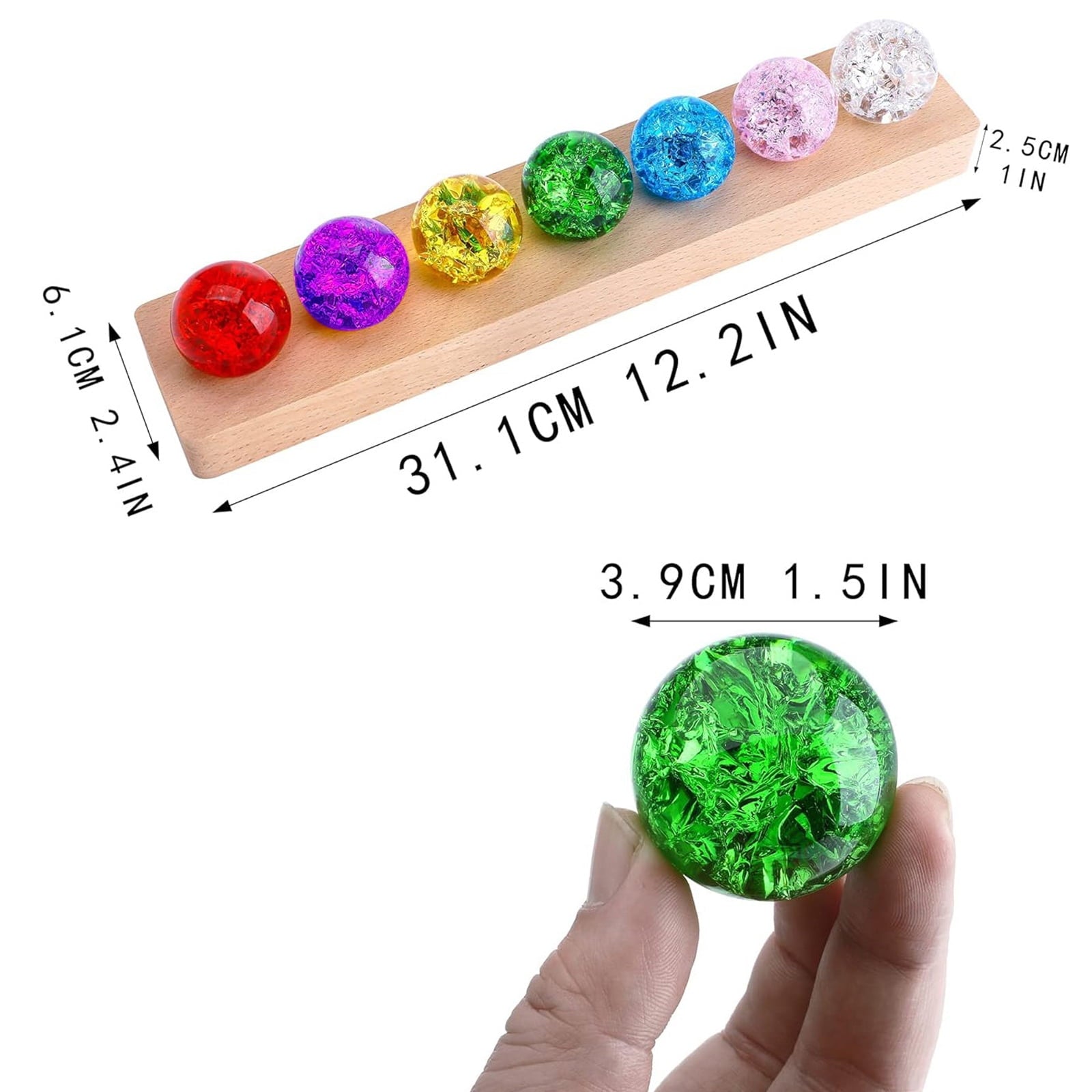 LED Chakra Balls 🔮 Crystal Energy Decor