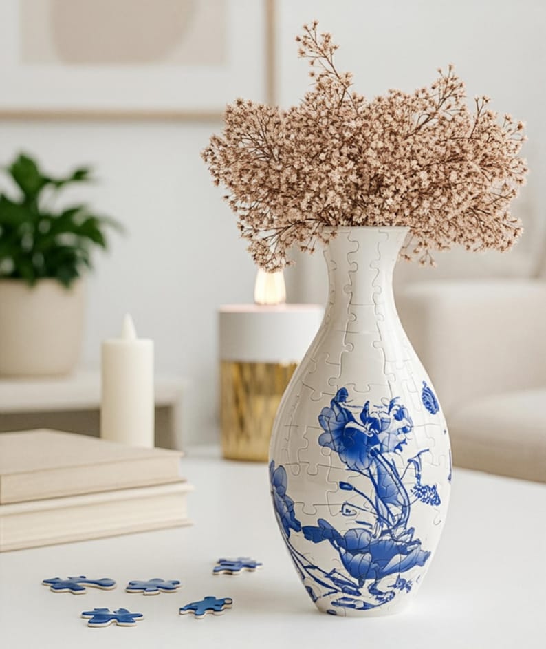 Puzzle Vase 🎁 Unique Gift for Flower Lovers