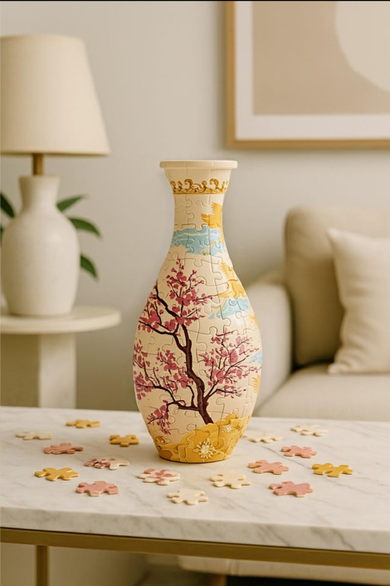 Puzzle Vase 🎁 Unique Gift for Flower Lovers