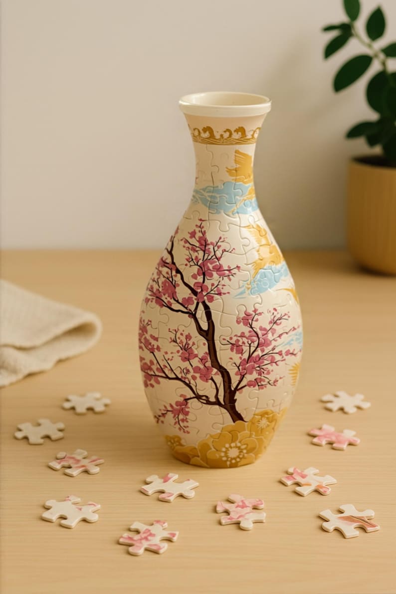 Puzzle Vase 🎁 Unique Gift for Flower Lovers