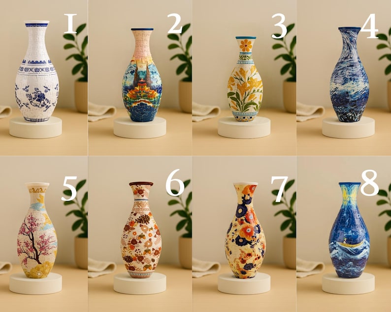 Puzzle Vase 🎁 Unique Gift for Flower Lovers