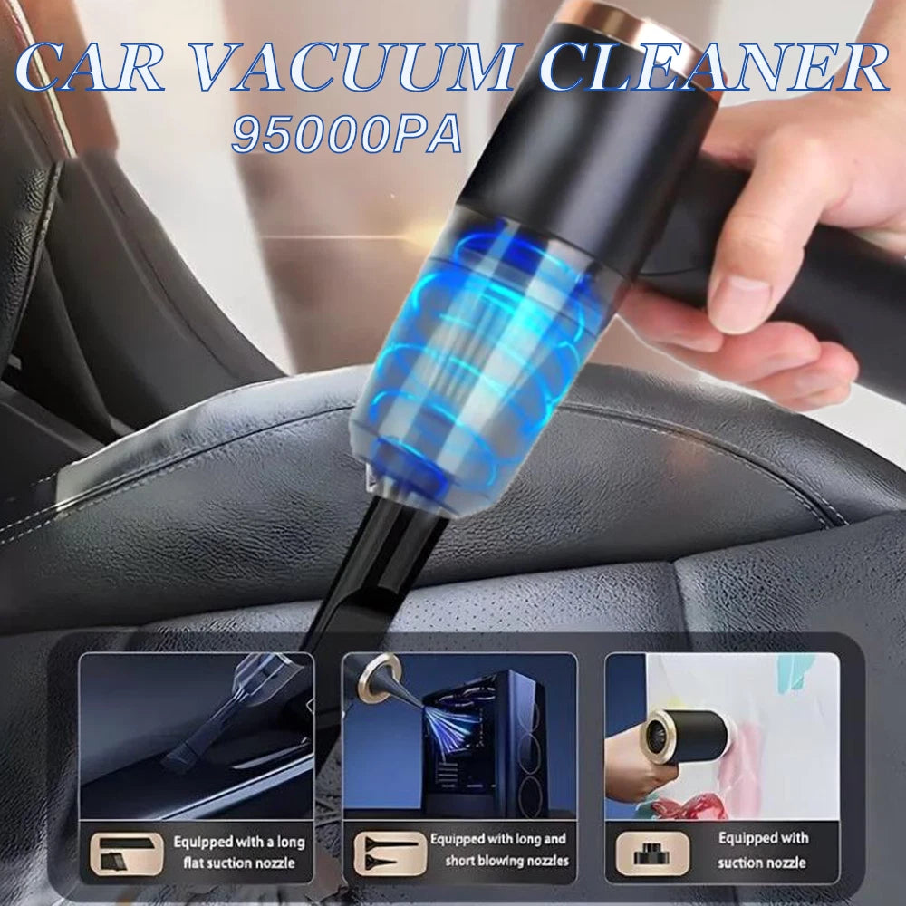 4-in-1 Car Vacuum 🚗 9500Pa Power –50% OFF