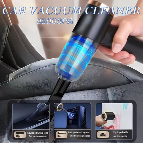 4-in-1 Car Vacuum 🚗 9500Pa Power –50% OFF