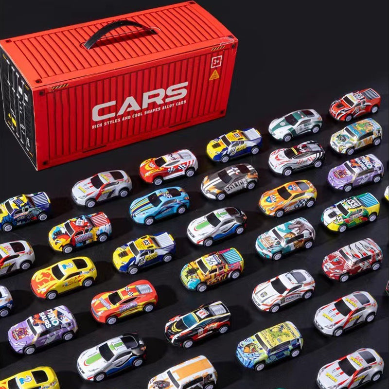 👍🎅Christmas promotion 49% OFF🎁48 Mini Pull-Back Cars with Built-In Garage Set