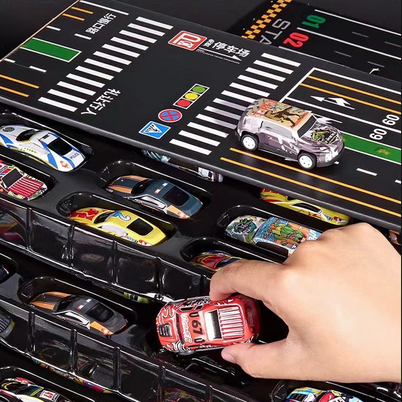 👍🎅Christmas promotion 49% OFF🎁48 Mini Pull-Back Cars with Built-In Garage Set