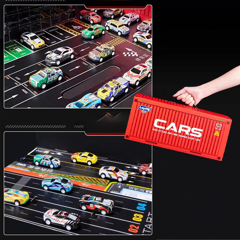 👍🎅Christmas promotion 49% OFF🎁48 Mini Pull-Back Cars with Built-In Garage Set